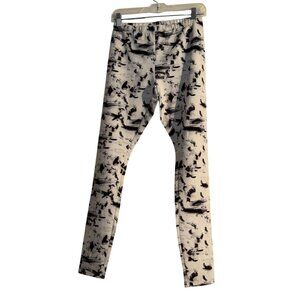 Carmen Marc Valvo Womens Abstract Print Leggings S